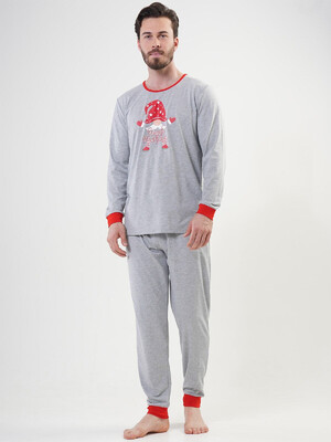 Купить Хлопковая пижама мужская с длинным рукавом VIENETTA MAN 2041920000 в Украина в Lingerie.ua - Одяг для дому та відпочинку, Фото 6