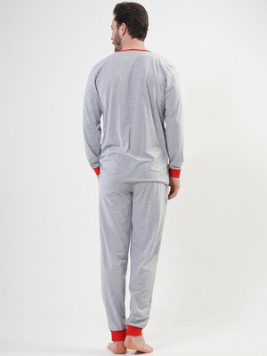 Купить Хлопковая пижама мужская с длинным рукавом VIENETTA MAN 2041920000 в Украина в Lingerie.ua - Одяг для дому та відпочинку, Фото 7