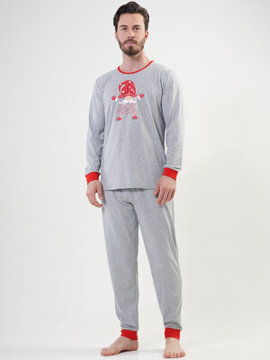 Купить Хлопковая пижама мужская с длинным рукавом VIENETTA MAN 2041920000 в Украина в Lingerie.ua - Одяг для дому та відпочинку, Фото 8