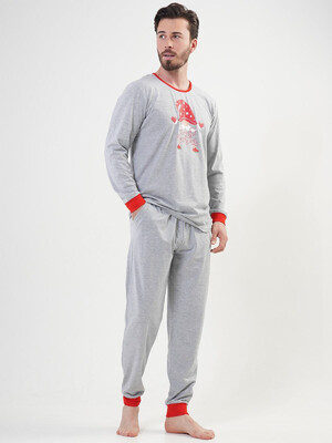 Купить Хлопковая пижама мужская с длинным рукавом VIENETTA MAN 2041920000 в Украина в Lingerie.ua - Одяг для дому та відпочинку, Фото 9