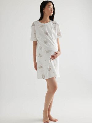 Купить Хлопковая домашняя туника с коротким рукавом HAYS 50356 в Украина в Lingerie.ua - Одяг для дому та відпочинку, Фото 1