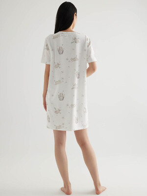 Купить Хлопковая домашняя туника с коротким рукавом HAYS 50356 в Украина в Lingerie.ua - Одяг для дому та відпочинку, Фото 6