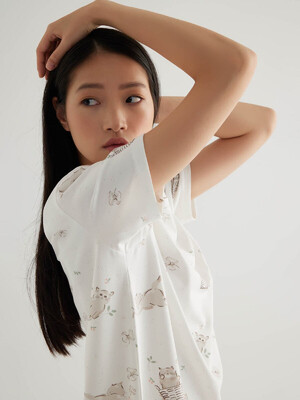 Купить Хлопковая домашняя туника с коротким рукавом HAYS 50356 в Украина в Lingerie.ua - Одяг для дому та відпочинку, Фото 7