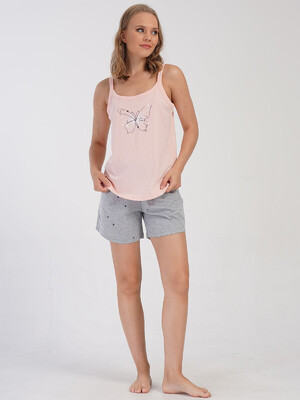 Хлопковый комплект женский из майки и шорт VIENETTA 4081460495