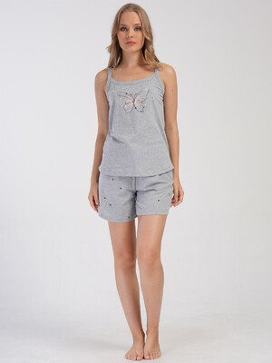 Купить Хлопковый комплект женский из майки и шорт VIENETTA 4081460495 в Украина в Lingerie.ua - Одяг для дому та відпочинку, Фото 3