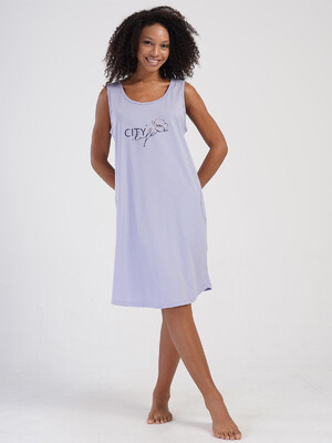 Хлопковая туника большого размера без рукавов VIENETTA 4070640000