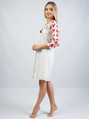 Купить Хлопковая туника с контрастным принтом VIENETTA 1043820000 в Украина