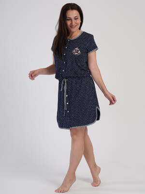 Купить Хлопковый летний халат на пуговицах VIENETTA 4031461404 в Украина в Lingerie.ua - Одяг для дому та відпочинку, Фото 3