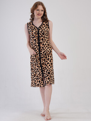 Купить Бавовняний халат жіночий на блискавці VIENETTA 4091074962 в Украина в Lingerie.ua - Одяг для дому та відпочинку, Фото 5