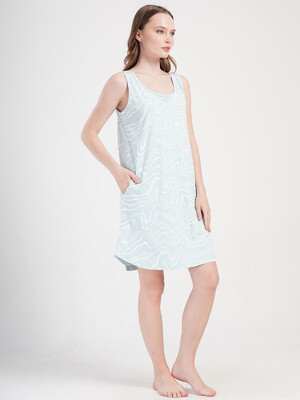 Купить Хлопковая летняя туника на широких бретельках VIENETTA 4080511554 в Украина в Lingerie.ua - Одяг для дому та відпочинку, Фото 2