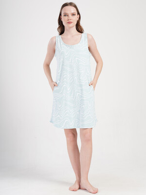 Купить Хлопковая летняя туника на широких бретельках VIENETTA 4080511554 в Украина в Lingerie.ua - Одяг для дому та відпочинку, Фото 6