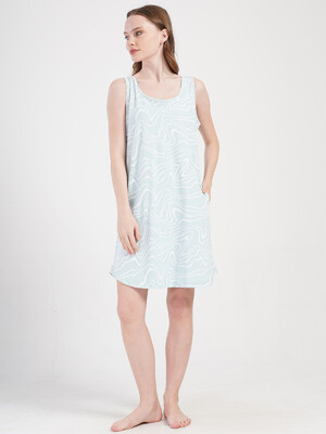 Купить Хлопковая летняя туника на широких бретельках VIENETTA 4080511554 в Украина в Lingerie.ua - Одяг для дому та відпочинку, Фото 8