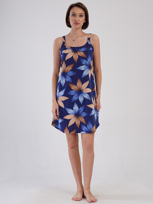 Купить Хлопковая туника большого размера на бретельках VIENETTA 4084989199 в Украина в Lingerie.ua - Одяг для дому та відпочинку, Фото 2