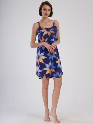 Купить Хлопковая туника большого размера на бретельках VIENETTA 4084989199 в Украина в Lingerie.ua - Одяг для дому та відпочинку, Фото 3