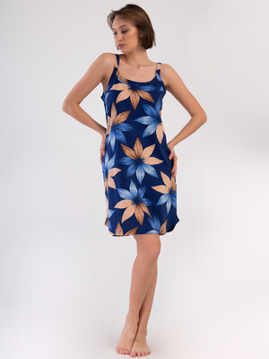 Купить Хлопковая туника большого размера на бретельках VIENETTA 4084989199 в Украина в Lingerie.ua - Одяг для дому та відпочинку, Фото 6