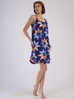 Купить Хлопковая туника большого размера на бретельках VIENETTA 4084989199 в Украина в Lingerie.ua - Одяг для дому та відпочинку, Фото 8