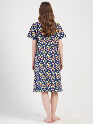 Купить Хлопковый халат на молнии с коротким рукавом VIENETTA 4092110231 в Украина в Lingerie.ua - Одяг для дому та відпочинку, Фото 6