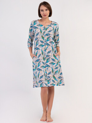 Купить Хлопковый халат женский на молнии VIENETTA 4082168866 в Украина в Lingerie.ua - Одяг для дому та відпочинку, Видео