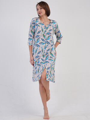 Купить Хлопковый халат женский на молнии VIENETTA 4082168866 в Украина в Lingerie.ua - Одяг для дому та відпочинку, Фото 3