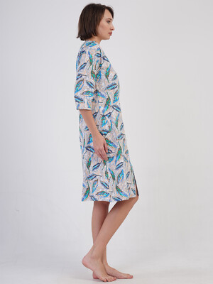 Купить Хлопковый халат женский на молнии VIENETTA 4082168866 в Украина в Lingerie.ua - Одяг для дому та відпочинку, Фото 5