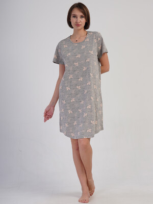 Купить Хлопковая домашняя туника большого размера VIENETTA 4083812378	 в Украина в Lingerie.ua - Одяг для дому та відпочинку, Фото 2