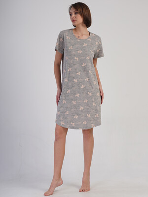 Купить Хлопковая домашняя туника большого размера VIENETTA 4083812378	 в Украина в Lingerie.ua - Одяг для дому та відпочинку, Фото 3