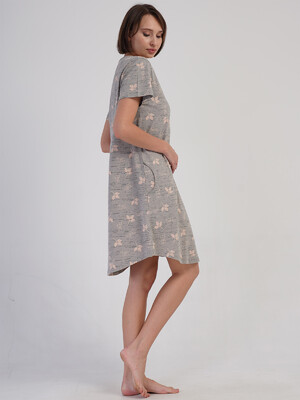 Купить Хлопковая домашняя туника большого размера VIENETTA 4083812378	 в Украина в Lingerie.ua - Одяг для дому та відпочинку, Фото 6