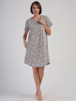 Купить Хлопковая домашняя туника большого размера VIENETTA 4083812378	 в Украина в Lingerie.ua - Одяг для дому та відпочинку, Фото 7