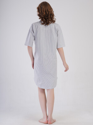 Купить Хлопковый халат на пуговицах с коротким рукавом VIENETTA 4080312838 в Украина в Lingerie.ua - Одяг для дому та відпочинку, Фото 7