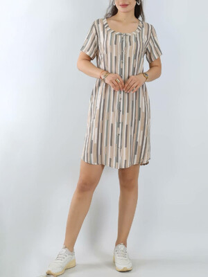 Купить Летнее платье на пуговицах с коротким рукавом JEN 05105 в Украина в Lingerie.ua - Одяг для дому та відпочинку, Фото 1