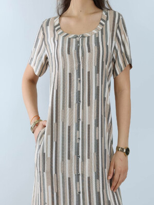 Купить Летнее платье на пуговицах с коротким рукавом JEN 05105 в Украина в Lingerie.ua - Одяг для дому та відпочинку, Фото 3