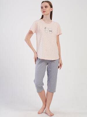 Купить Летний хлопковый комплект большого размера VIENETTA 4084591248 в Украина в Lingerie.ua - Одяг для дому та відпочинку, Фото 3