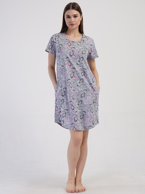 Купить Хлопковая туника с коротким рукавом VIENETTA 4082445598 в Украина в Lingerie.ua - Одяг для дому та відпочинку, Видео