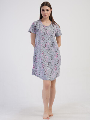 Купить Хлопковая туника с коротким рукавом VIENETTA 4082445598 в Украина в Lingerie.ua - Одяг для дому та відпочинку, Фото 2