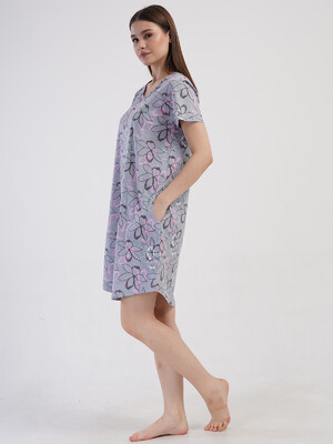 Купить Хлопковая туника с коротким рукавом VIENETTA 4082445598 в Украина в Lingerie.ua - Одяг для дому та відпочинку, Фото 3