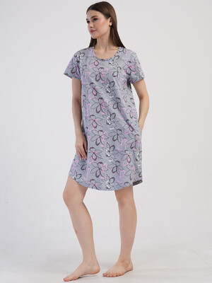 Купить Хлопковая туника с коротким рукавом VIENETTA 4082445598 в Украина в Lingerie.ua - Одяг для дому та відпочинку, Фото 4