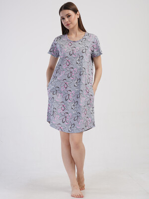 Купить Хлопковая туника с коротким рукавом VIENETTA 4082445598 в Украина в Lingerie.ua - Одяг для дому та відпочинку, Фото 7