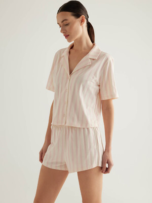 Купить Хлопковая классическая пижама с шортами HAYS 50545 в Украина в Lingerie.ua - Одяг для дому та відпочинку, Фото 2