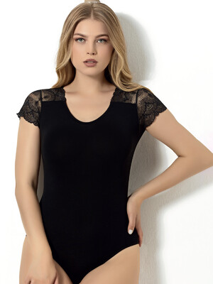 Купить Боди с короткими кружевными рукавами SEVIM 12332 в Украина