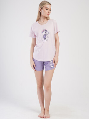 Хлопковый летний комплект женский с шортами VIENETTA 4010970000