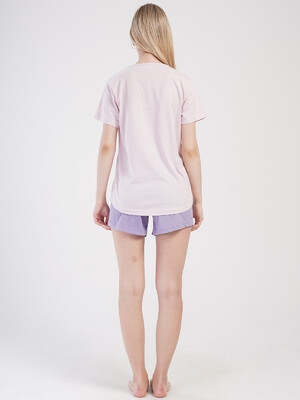 Купить Бавовняний літній комплект жіночий з шортами VIENETTA 4010970000 в Украина в Lingerie.ua - Одяг для дому та відпочинку, Фото 3