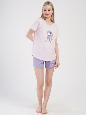 Купить Бавовняний літній комплект жіночий з шортами VIENETTA 4010970000 в Украина в Lingerie.ua - Одяг для дому та відпочинку, Фото 5