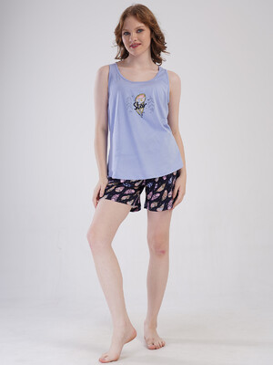 Хлопковый комплект из майки и шорт VIENETTA 4091250911