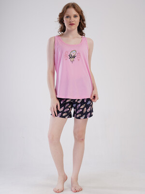 Купить Хлопковый комплект из майки и шорт VIENETTA 4091250911 в Украина в Lingerie.ua - Одяг для дому та відпочинку, Фото 4