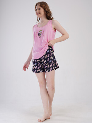 Купить Хлопковый комплект из майки и шорт VIENETTA 4091250911 в Украина в Lingerie.ua - Одяг для дому та відпочинку, Фото 5