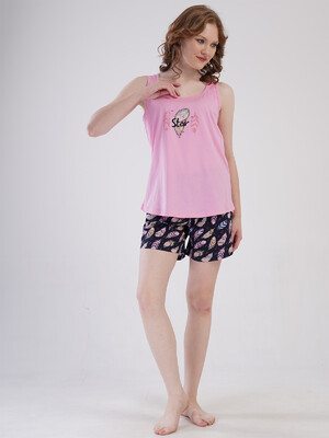 Купить Хлопковый комплект из майки и шорт VIENETTA 4091250911 в Украина в Lingerie.ua - Одяг для дому та відпочинку, Фото 6
