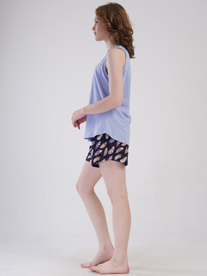 Купить Хлопковый комплект из майки и шорт VIENETTA 4091250911 в Украина в Lingerie.ua - Одяг для дому та відпочинку, Фото 8