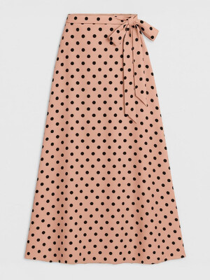 Длинная юбка в горох на запах LINGERIE 170553-2