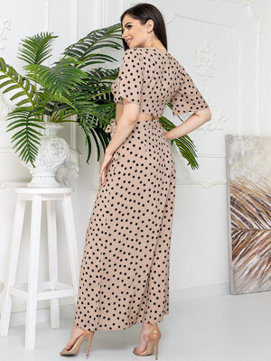 Купить Довга спідниця в горох на запах LINGERIE 170553-2 в Украина в Lingerie.ua - Одяг для дому та відпочинку, Фото 3