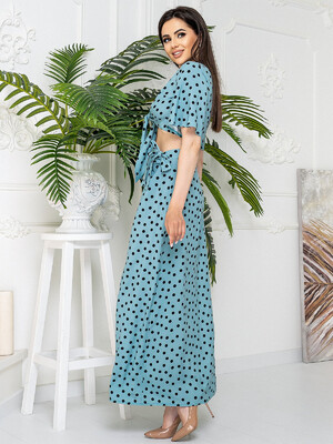 Купить Довга спідниця в горох на запах LINGERIE 170553-2 в Украина в Lingerie.ua - Одяг для дому та відпочинку, Фото 7